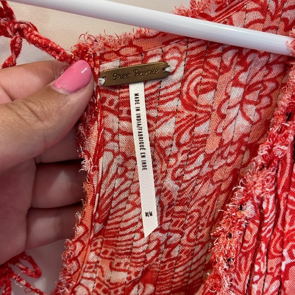 Free People Tie-Back Top Size Medium - Picture 5 of 5
